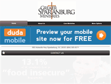 Tablet Screenshot of greaterspartanburgministries.org